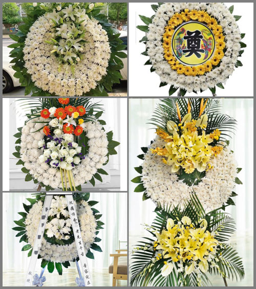 山东青岛即墨市通济街道云桥村花圈速递